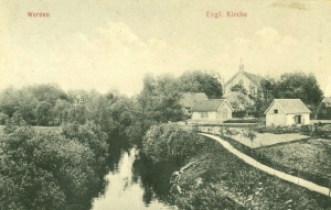 Evangelikų bažnyčia. 1921 m. atvirukas