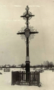 Šylių kaimo kryžius iki 1952 m. foto